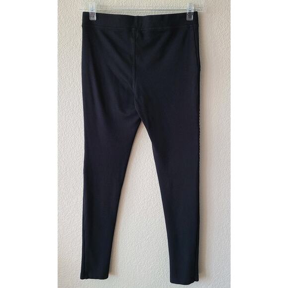 Biker Motorcycle Moto Pull On‎ Women Pant Small Black Skinny 29 x 28.5 Stretch - Picture 5 of 9